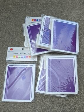 Assorted Classroom Accent Cards -  7 Packs of School Labels Each Pack Has 28 pc